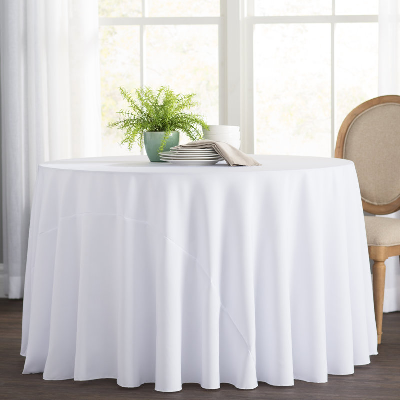 Wayfair Basics™ Wayfair Basics Polyester Round Tablecloth & Reviews